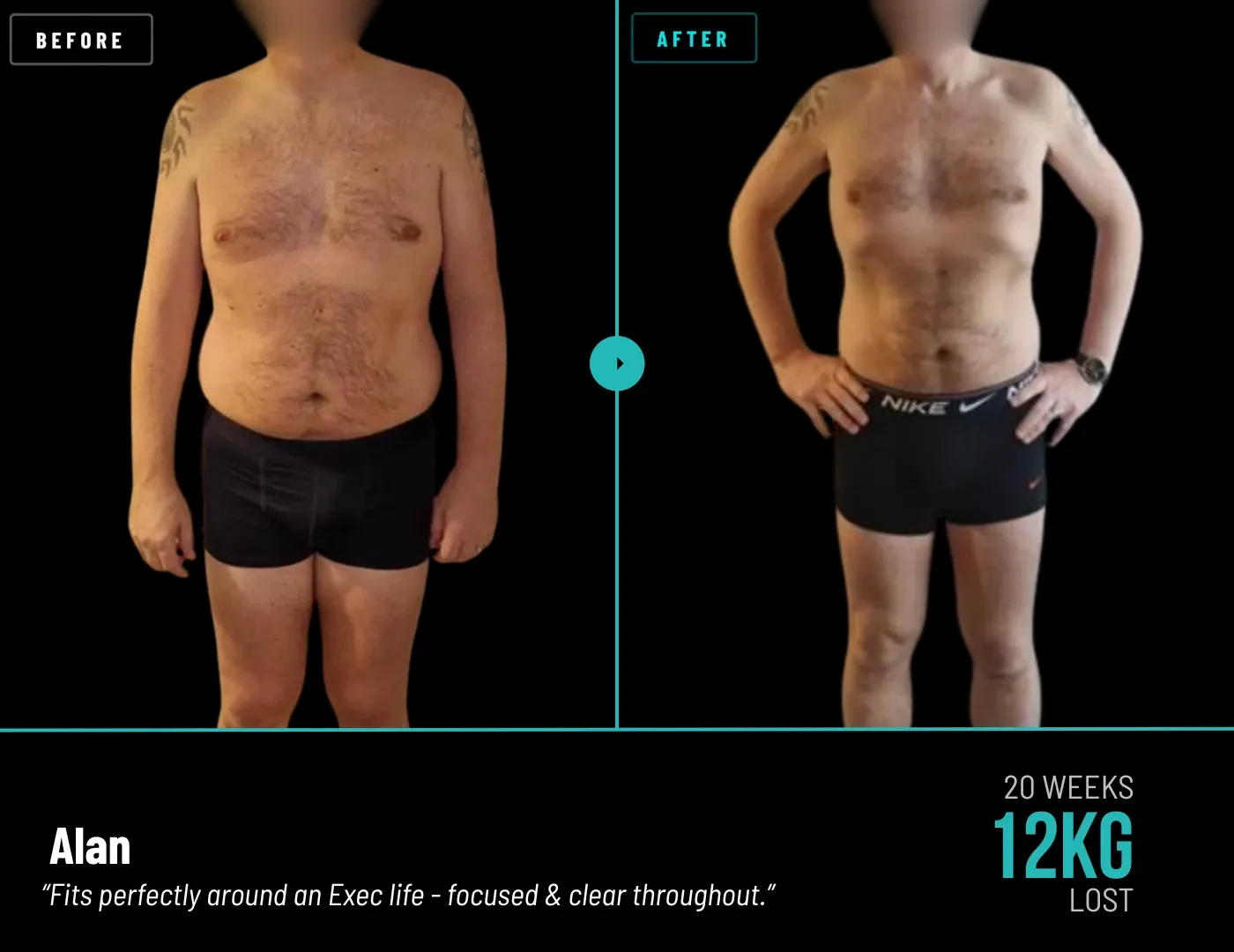 Alan. 12kg lost in 20 weeks.