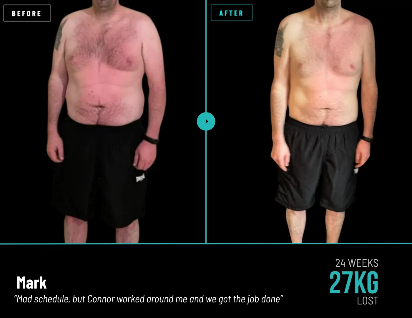 Mark. 27kg lost in 24 weeks.